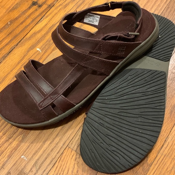 columbia leather sandals